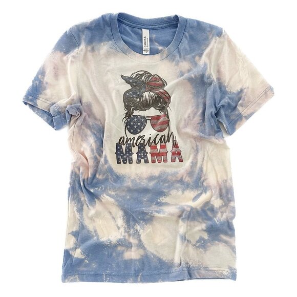 BELLA + CANVAS American Mama Tie Dye Tee - Picture 1 of 1